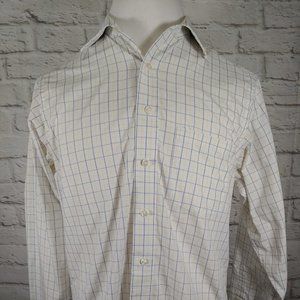 Donald Trump Non Iron Button Dwn White Check Shirt